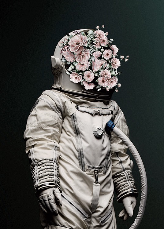Flower Astronaut Poster / Photographs at Desenio AB (12495)