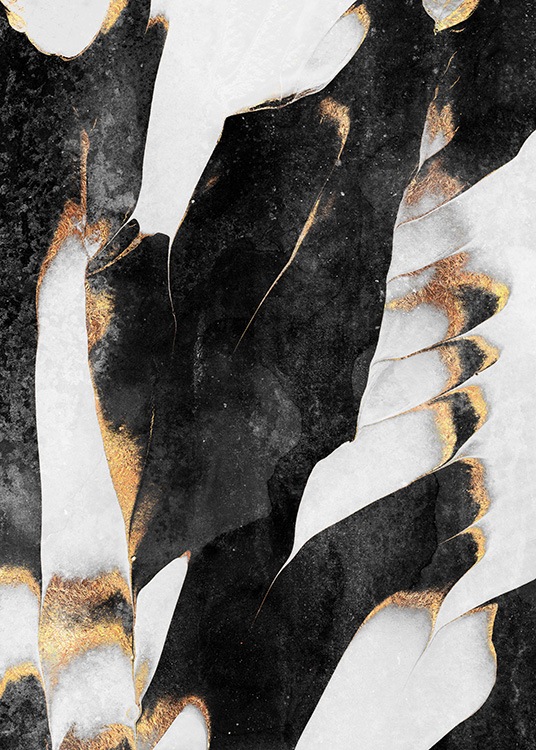 Black And Gold Veins No1 Poster / Art prints at Desenio AB (12549)