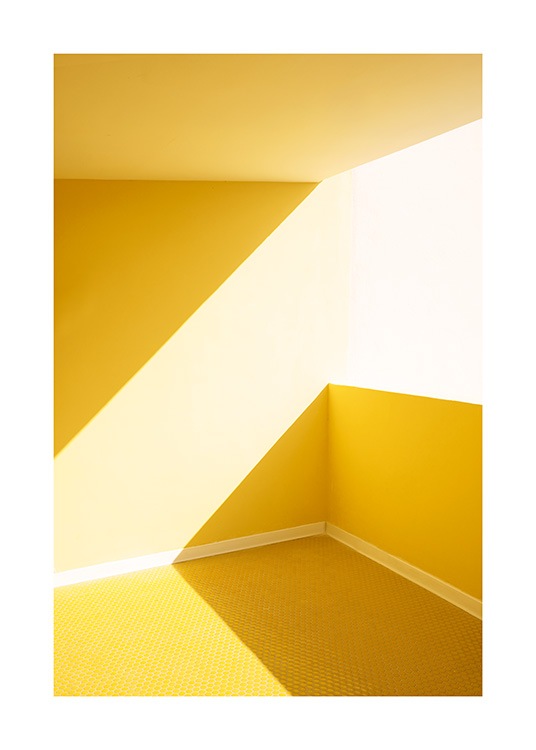 Yellow Balcony Poster