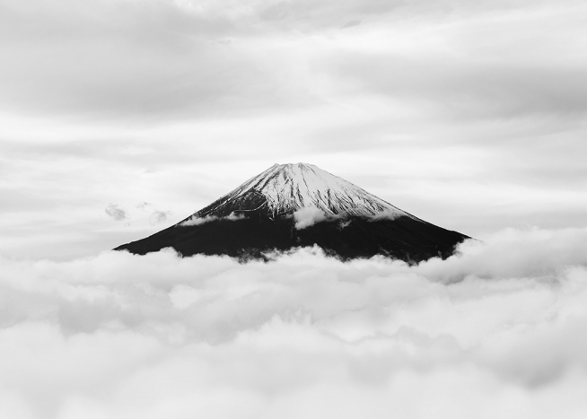 Snow Capped Mt. Fuji Poster / Mountains at Desenio AB (13636)