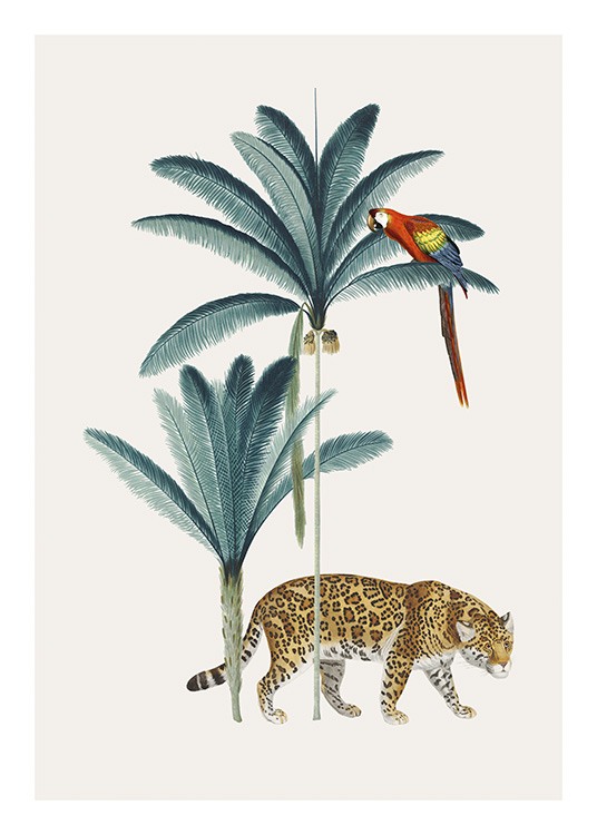 Royal Botanical Leopard Poster