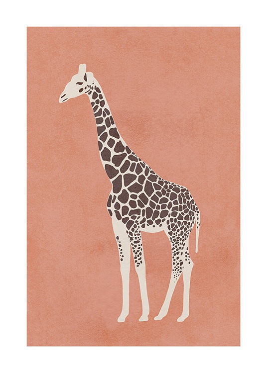 Graphic Giraffe Poster / Animals at Desenio AB (13786)