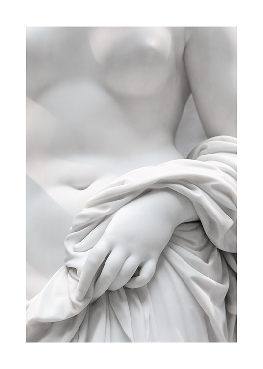 White Statue No3 Poster / Black & white photography at Desenio AB (13879)
