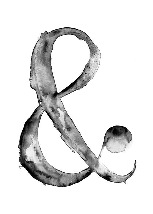 Ampersand B&W Poster