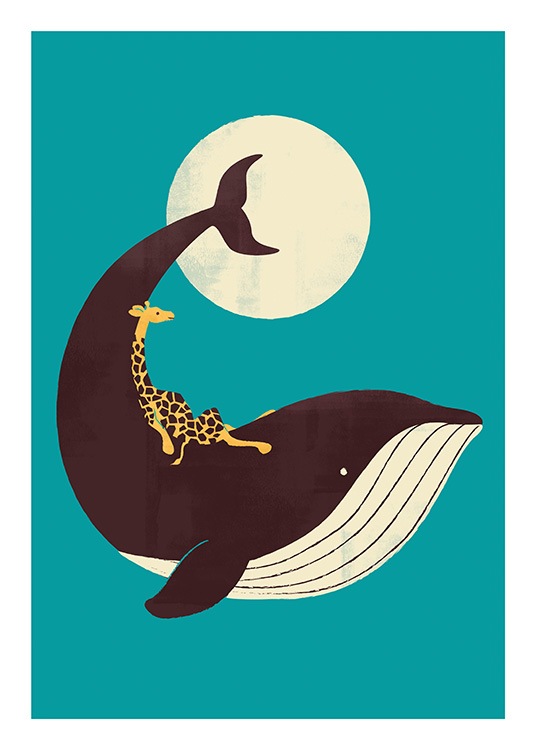 The Giraffe and the Whale Poster