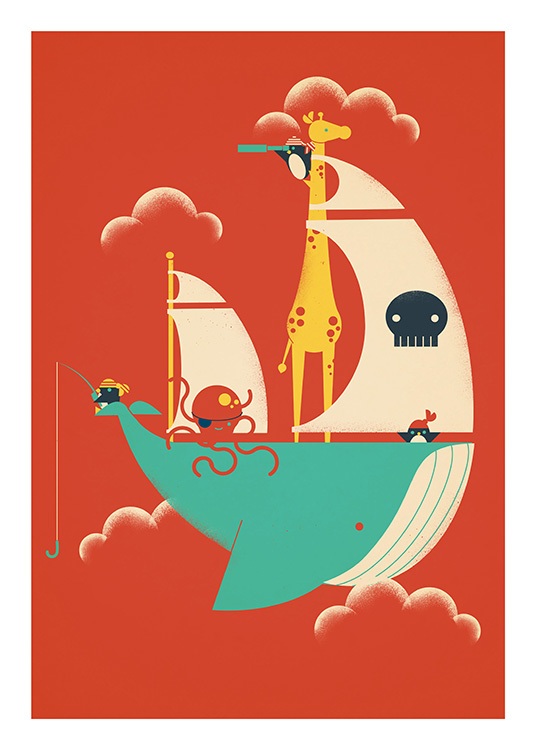 Voyage Poster / Animal illustrations at Desenio AB (13933)