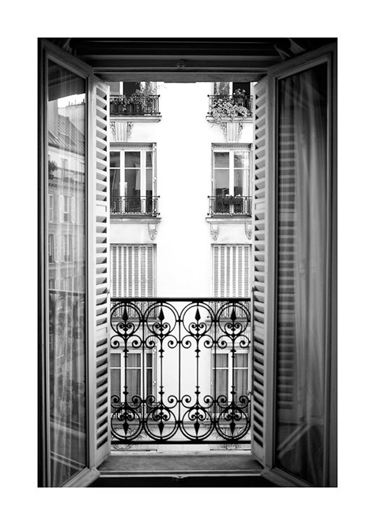 Parisian Balcony Poster