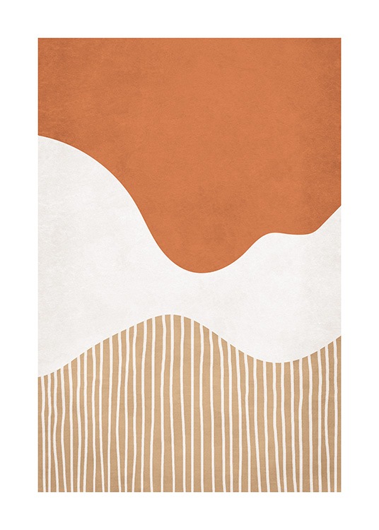 Abstract Shapes and Lines Poster