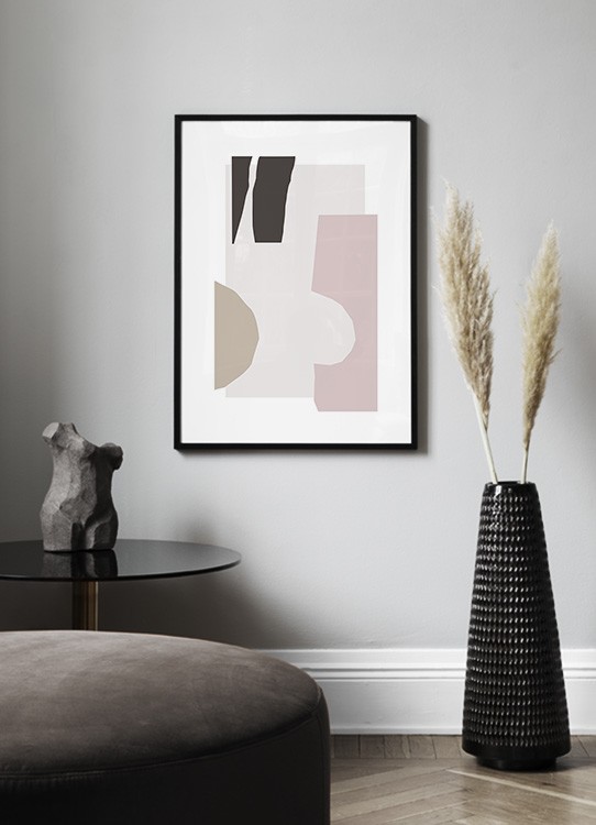 Pastel Collage Poster Abstract Pastels Desenio Co Uk