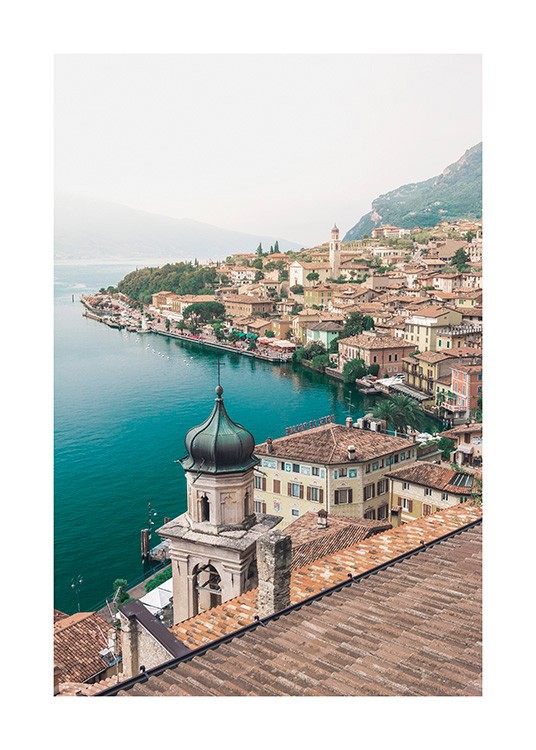  – Photograph of Lake Garda and the city Limone del Garda in Italy