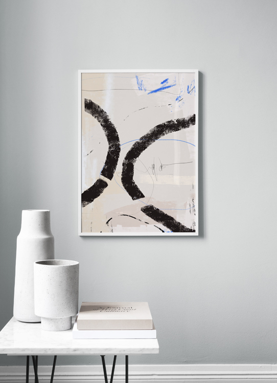 Textured Abstract No2 Poster Abstract lines Desenio.co.uk