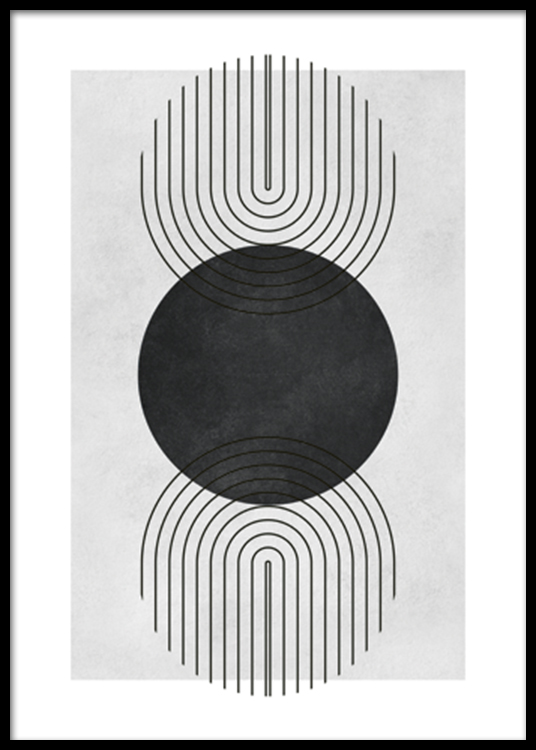 Graphical Arches No2 Poster - Circle arches - Desenio.co.uk