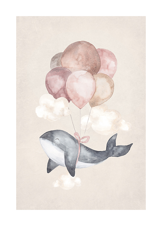 Dreaming Whale Poster