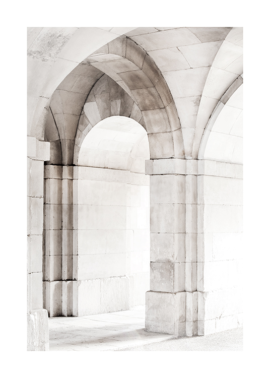  – Photograph of a group of arches in a building