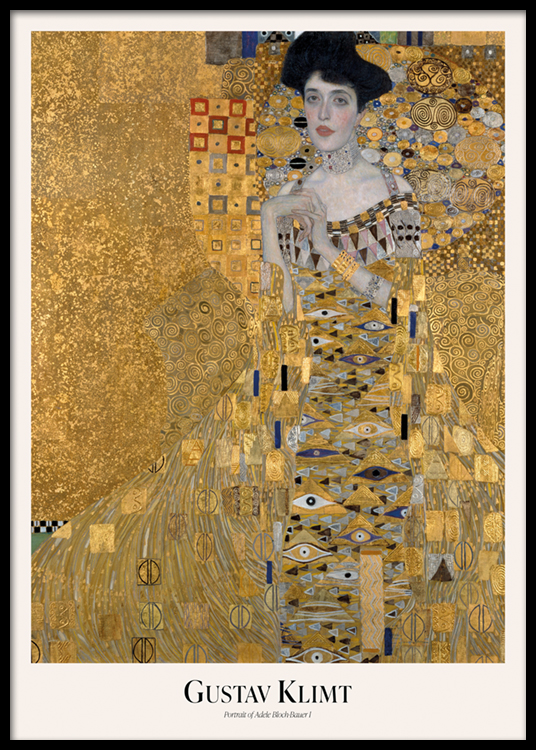 Gustav Klimt Portrait Of Adele Bloch Bauer I Poster Woman In Gold Desenio Co Uk