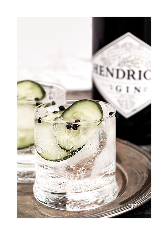 Gin & Tonic Drink Poster