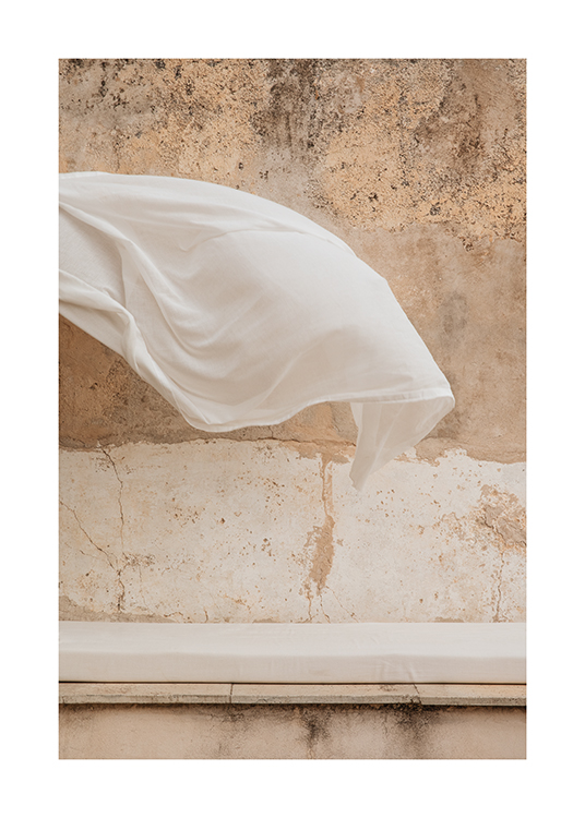  – A linen sheet blowing in the wind