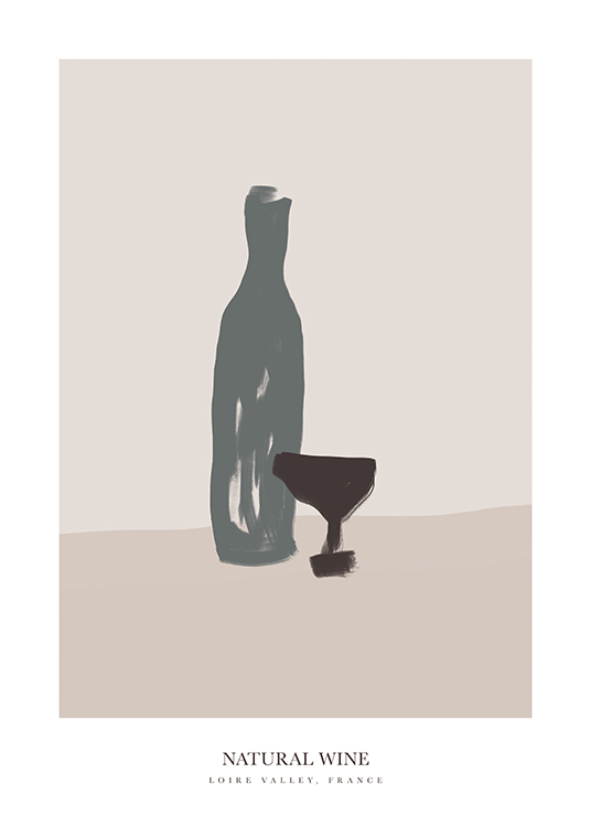 French Natural Wine Poster