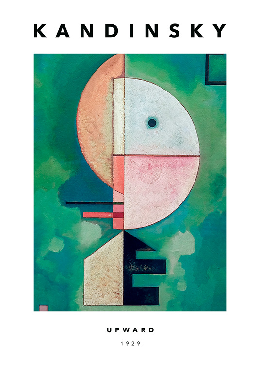 – A Kandinsky - Upward print with a strong green colour. An abstract motive is always a good idea to have in your home decor
