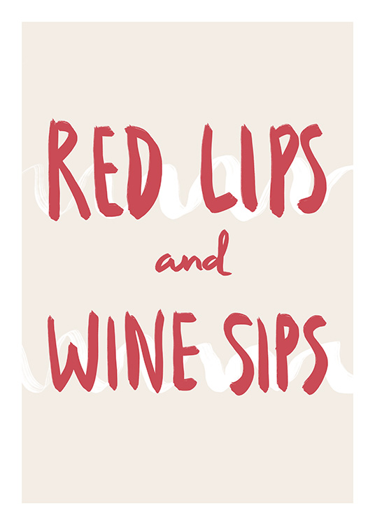 – Red lips typograpghy