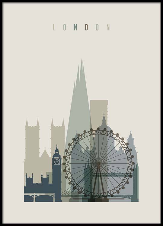 London Skyline Poster