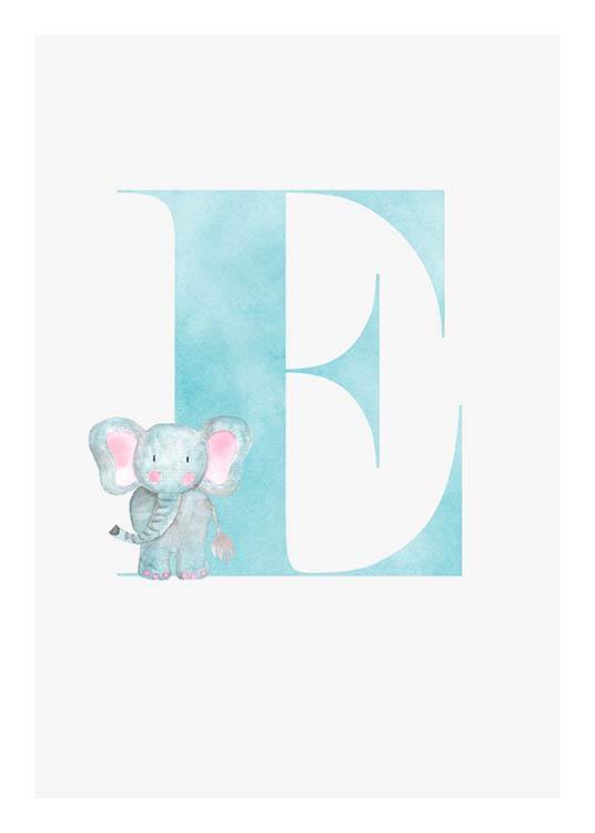 Alphabet E Poster