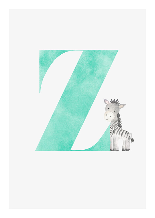 Alphabet Z Poster