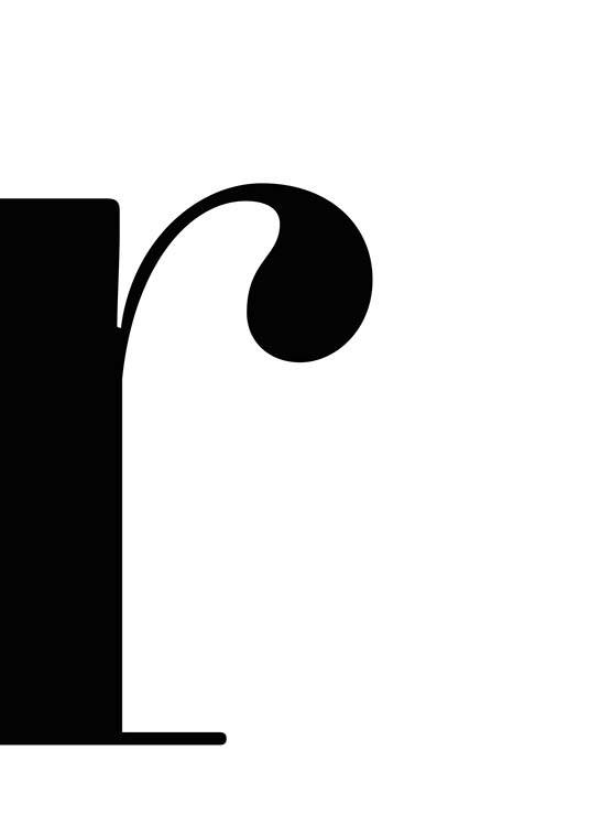 Letter R Poster