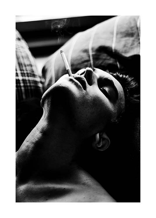 Smoking In Bed Poster