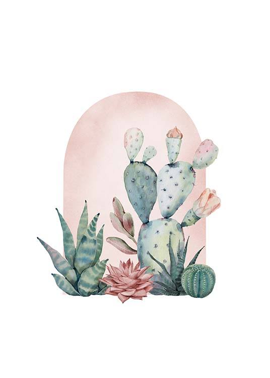 Cactus Collection No1 Poster