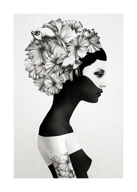 Marianna Poster / Black & white at Desenio AB (3207)