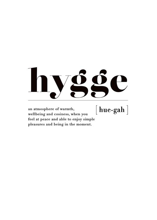 Hygge Poster / Text posters at Desenio AB (3349)