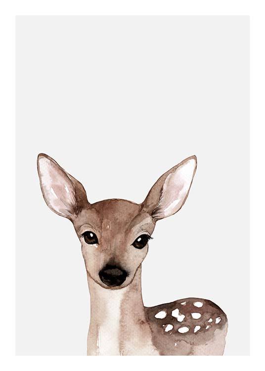 Little Deer Poster / Kids wall art at Desenio AB (3369)