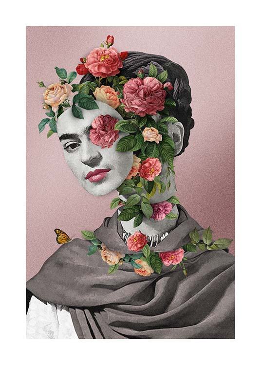 Frida Floral 2 Poster