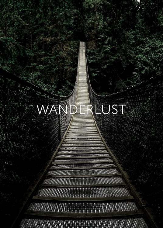 Wanderlust Away Poster / Text posters at Desenio AB (3882)