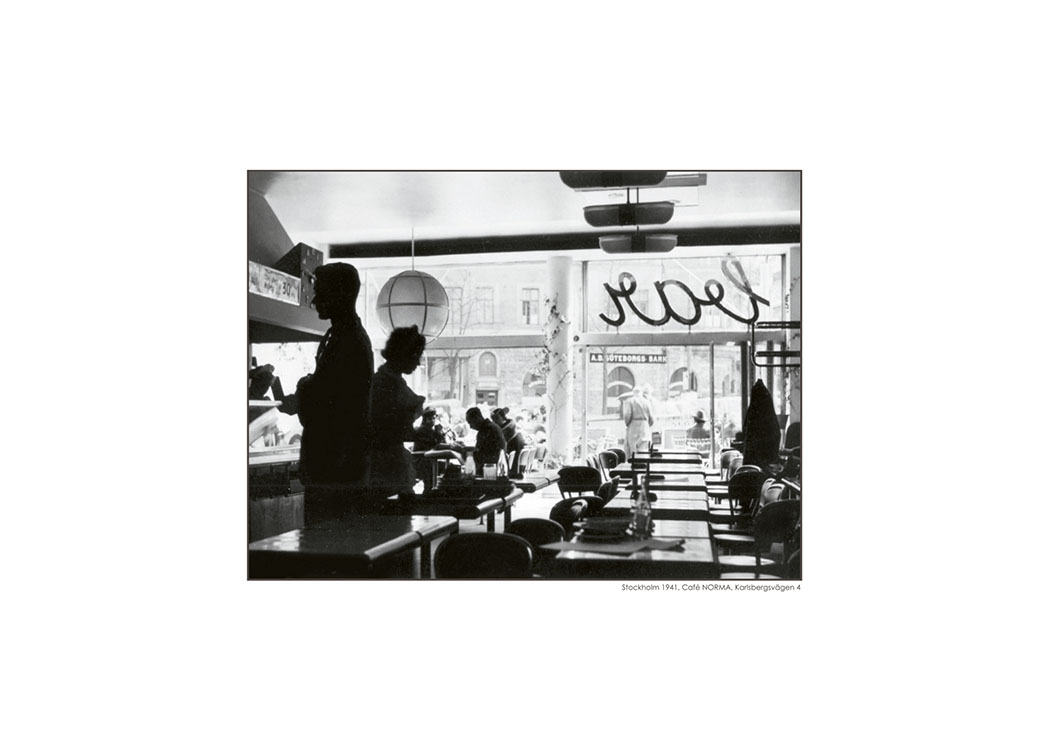 Stockholm, Cafe Norma / Black & white at Desenio AB (7127)