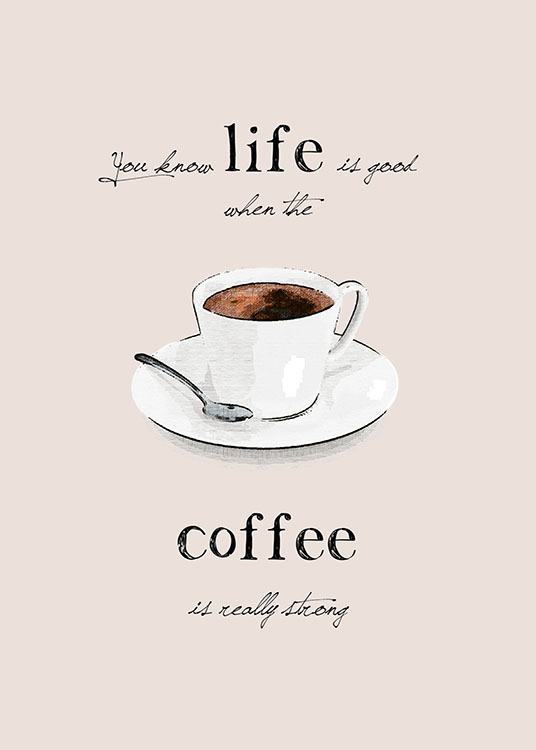 Kitchen art. A nice poster about coffee – desenio.co.uk