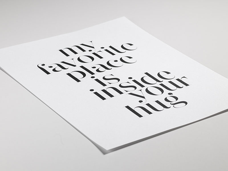 Typography Print With Citation Hugs Posters For Frames Desenio Co Uk