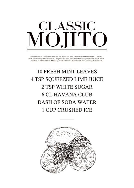 Mojito, Poster / Text posters at Desenio AB (7889)