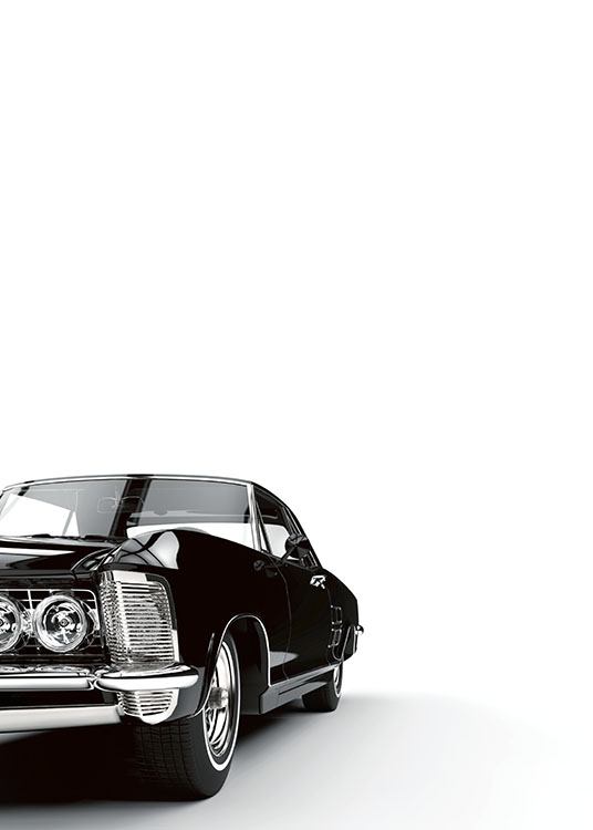 Black Car, Poster / Black & white at Desenio AB (7905)