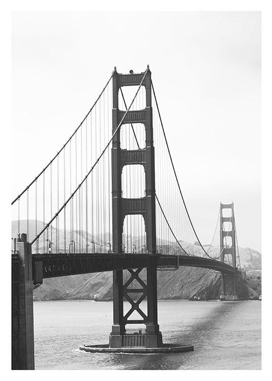 San Francisco, Poster / Black & white at Desenio AB (8241)