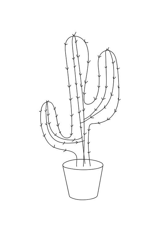 Cactus Prints Posters Featuring Cactus Plants Desenio Co Uk