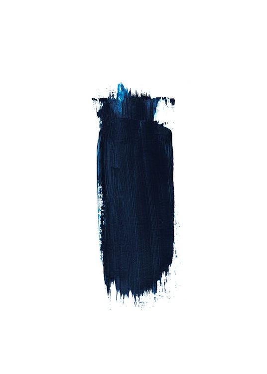 Blue Brush Stroke, Poster / Illustrations at Desenio AB (8387)