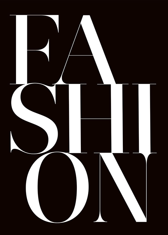 Fashion Black, Poster / Black & white at Desenio AB (8392)