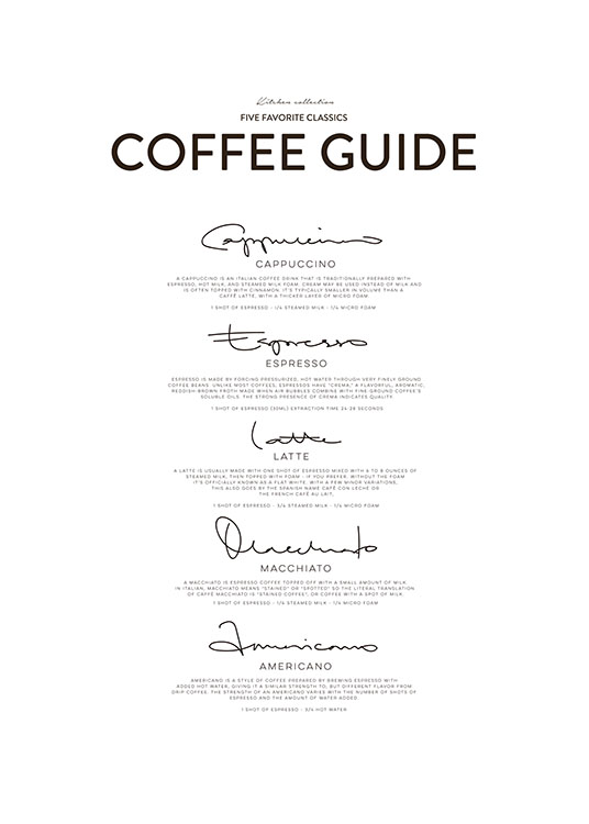 Five Coffee Classics, Posters
