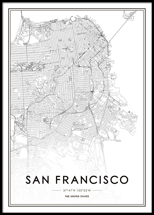 San Francisco Map Poster San Francisco Map Poster