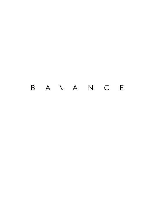 Simple Balance Poster / Text posters at Desenio AB (8858)