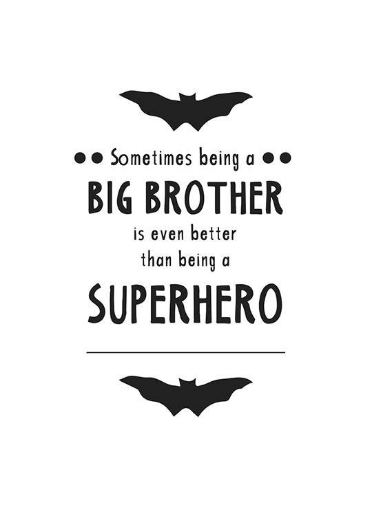 Big Brother Poster / Kids wall art at Desenio AB (8872)