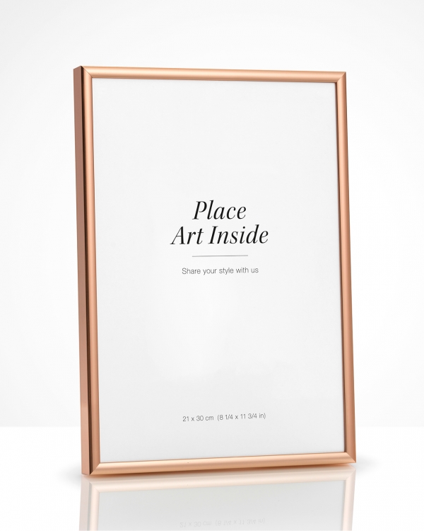  - Copper metal frame for prints in 21x30