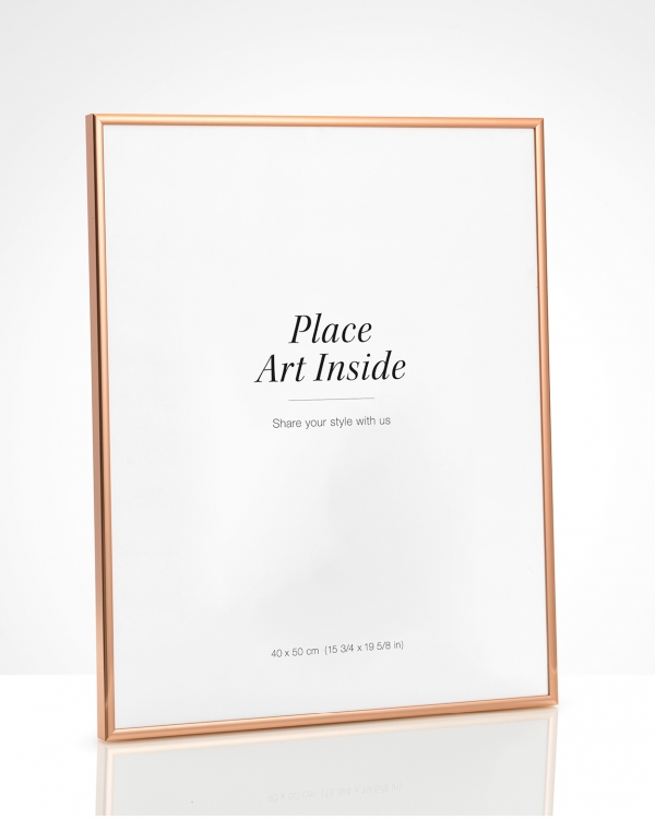Picture frame Copper, 40x50 Copper metal frame, 40x50 desenio.co.uk